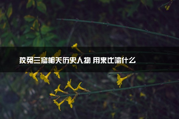 狡兔三窟相关历史人物 用来比喻什么