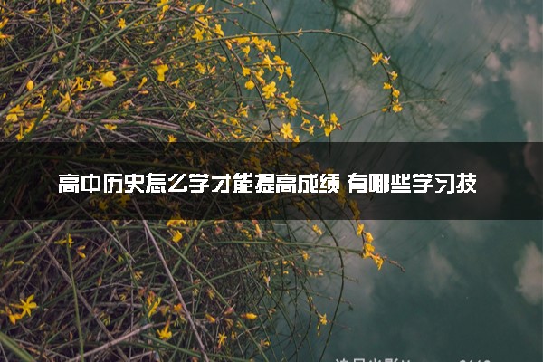 高中历史怎么学才能提高成绩 有哪些学习技巧