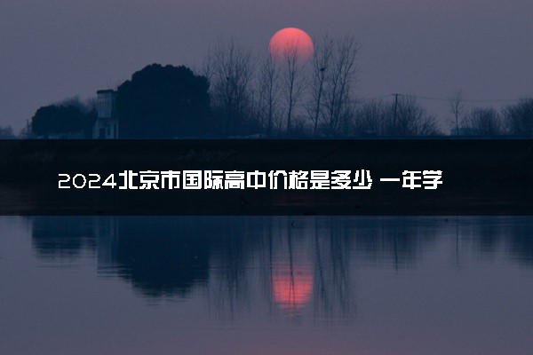 2024北京市国际高中价格是多少 一年学费标准