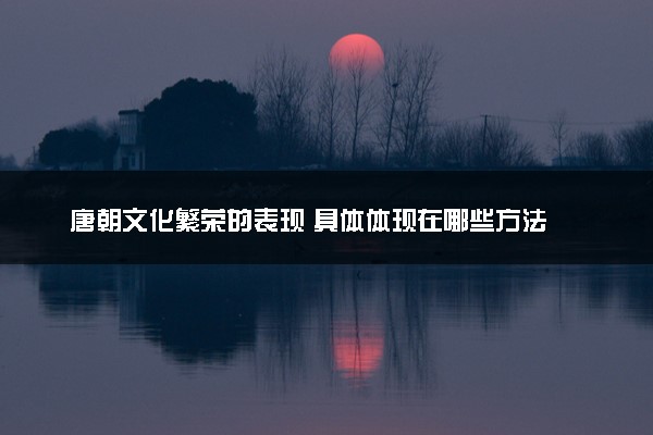 唐朝文化繁荣的表现 具体体现在哪些方法