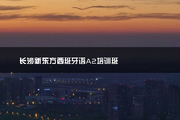 长沙新东方西班牙语A2培训班