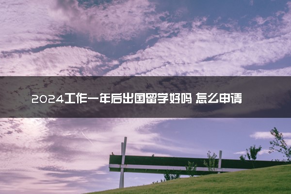 2024工作一年后出国留学好吗 怎么申请