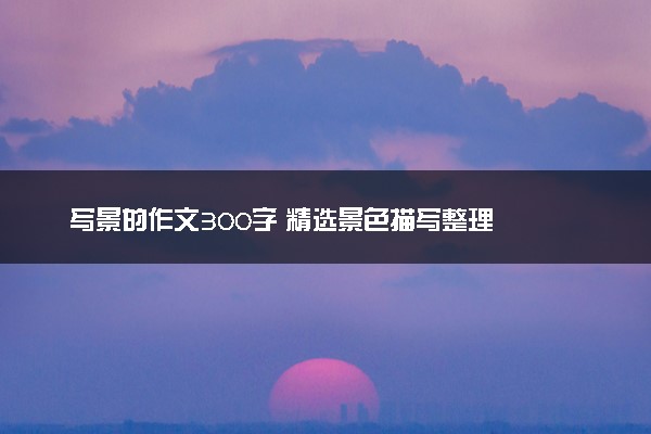 写景的作文300字 精选景色描写整理