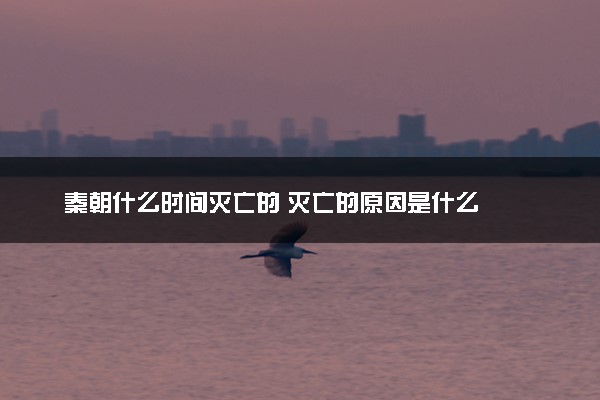秦朝什么时间灭亡的 灭亡的原因是什么