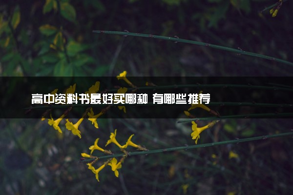 高中资料书最好买哪种 有哪些推荐