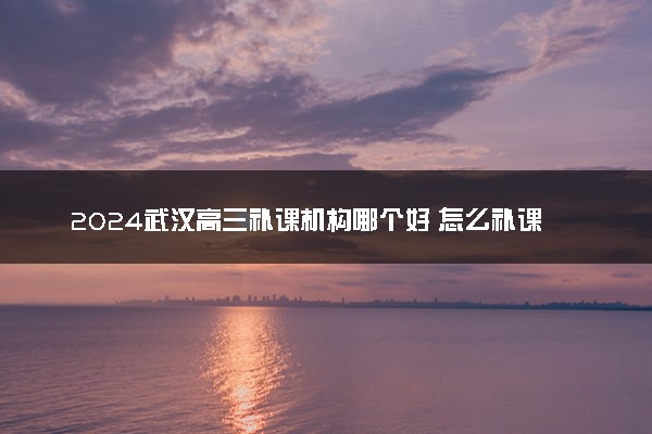2024武汉高三补课机构哪个好 怎么补课最有效