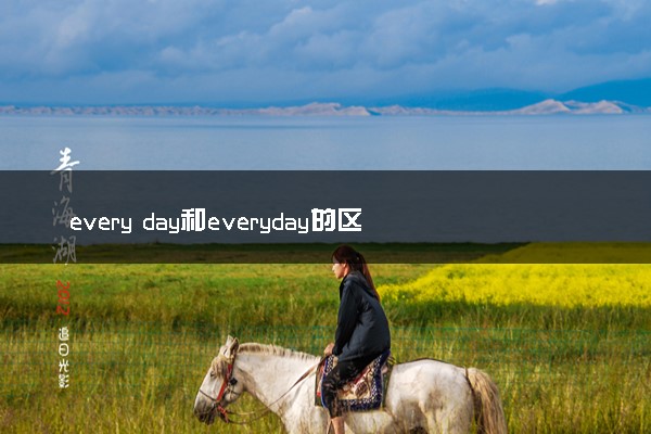 every day和everyday的区别与用法 有什么不同