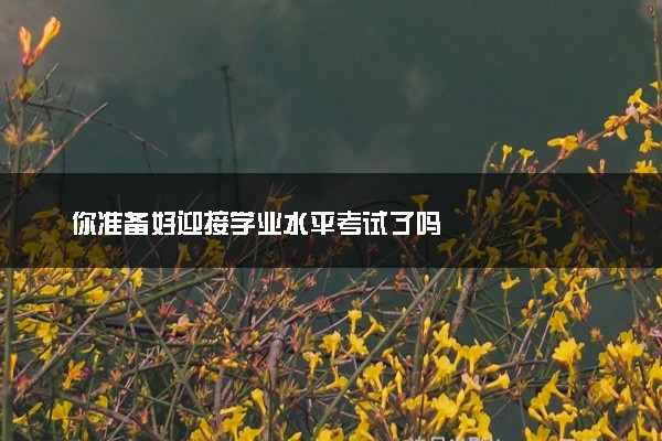 你准备好迎接学业水平考试了吗