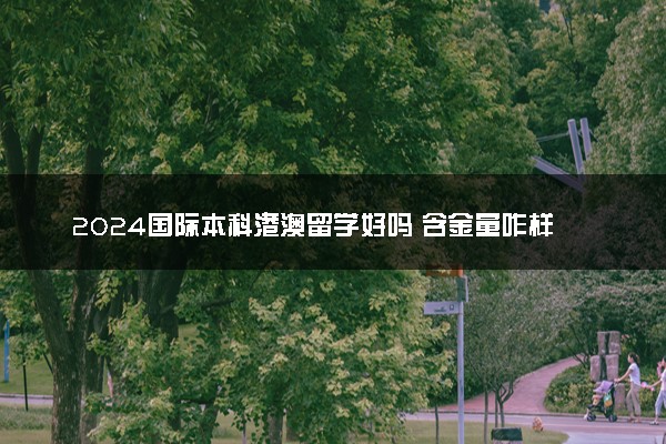 2024国际本科港澳留学好吗 含金量咋样