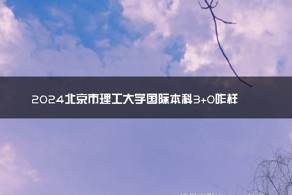 2024北京市理工大学国际本科3+0咋样 含金量高吗