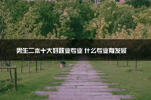 男生二本十大好就业专业 什么专业有发展