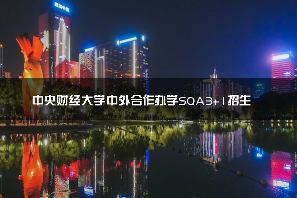 中央财经大学中外合作办学SQA3+1招生