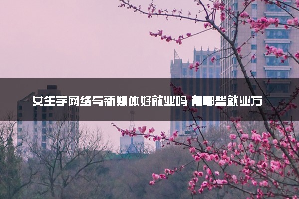 女生学网络与新媒体好就业吗 有哪些就业方向