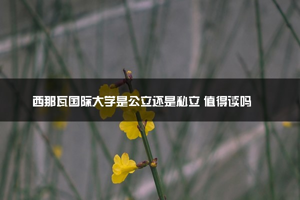 西那瓦国际大学是公立还是私立 值得读吗
