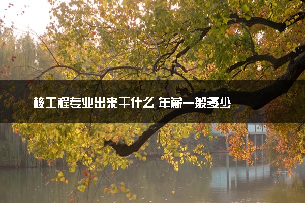 核工程专业出来干什么 年薪一般多少