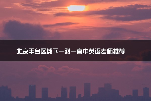 北京丰台区线下一对一高中英语老师推荐