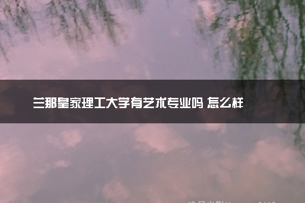 兰那皇家理工大学有艺术专业吗 怎么样