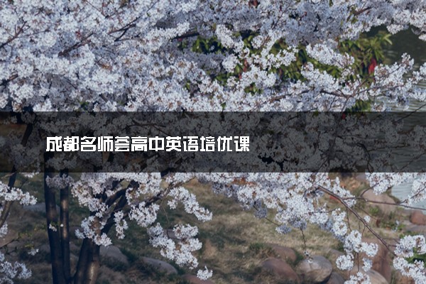 成都名师荟高中英语培优课