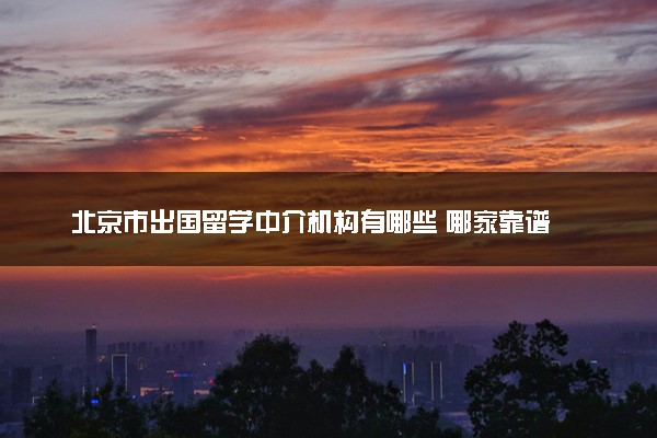 北京市出国留学中介机构有哪些 哪家靠谱
