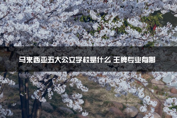 马来西亚五大公立学校是什么 王牌专业有哪些