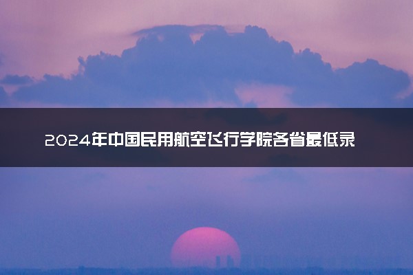 2024年中国民用航空飞行学院各省最低录取分数线