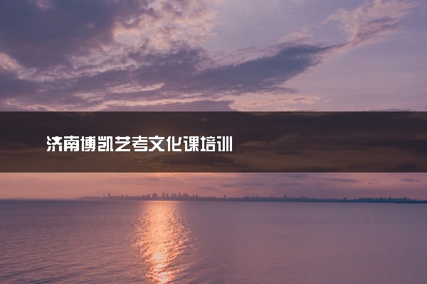 济南博凯艺考文化课培训