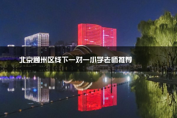 北京通州区线下一对一小学老师推荐