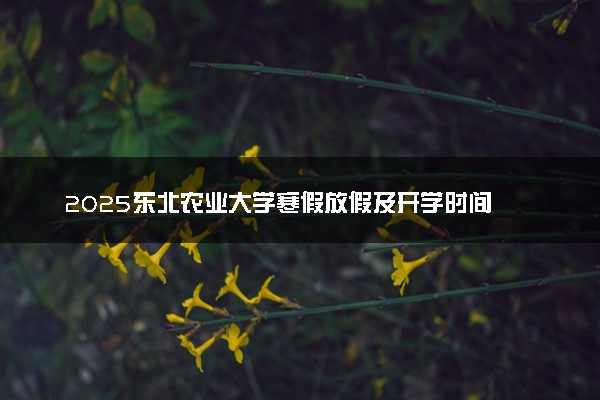 2025东北农业大学寒假放假及开学时间 一共放多少天