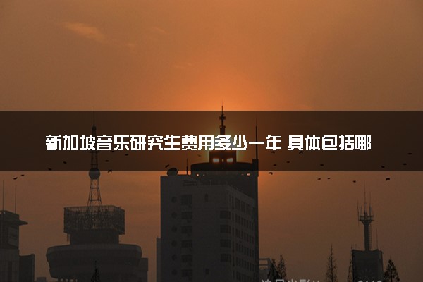 新加坡音乐研究生费用多少一年 具体包括哪些内容