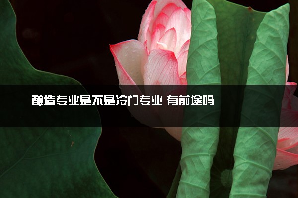 酿造专业是不是冷门专业 有前途吗
