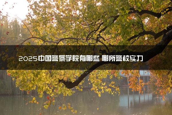 2025中国警察学院有哪些 哪所警校实力强