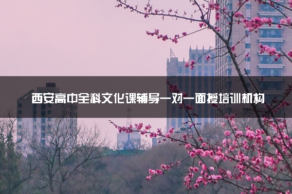 西安高中全科文化课辅导一对一面授培训机构汇总