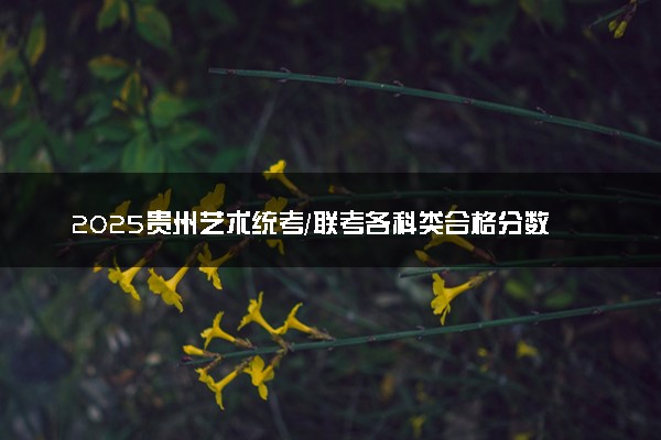 2025贵州艺术统考/联考各科类合格分数线是多少