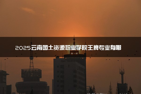 2025云南国土资源职业学院王牌专业有哪些 什么专业好就业