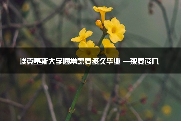 埃克塞斯大学通常需要多久毕业 一般要读几年