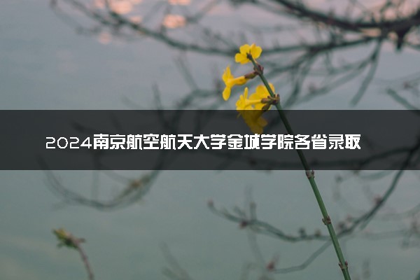 2024南京航空航天大学金城学院各省录取分数线是多少 最低分及位次