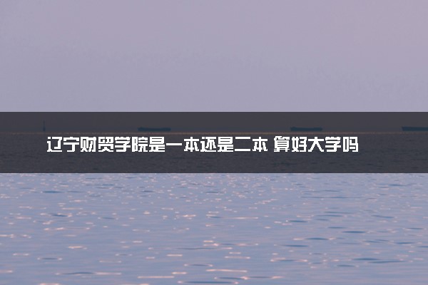 辽宁财贸学院是一本还是二本 算好大学吗