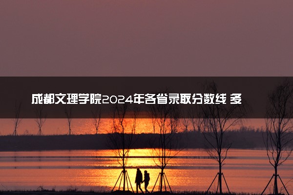 成都文理学院2024年各省录取分数线 多少分能考上