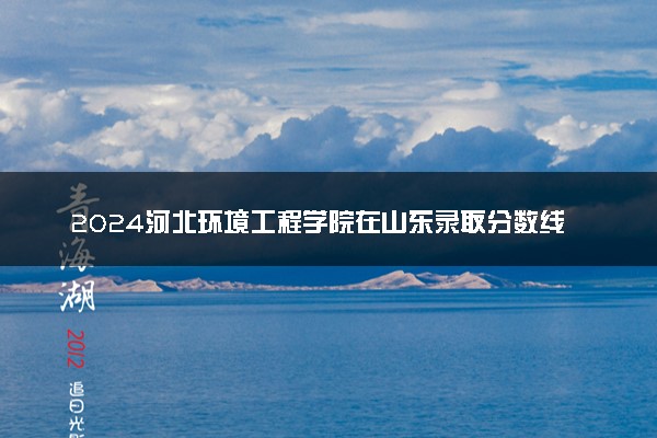 2024河北环境工程学院在山东录取分数线 各专业分数及位次
