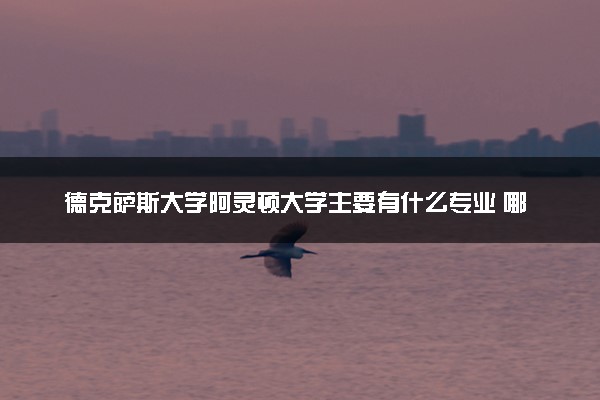 德克萨斯大学阿灵顿大学主要有什么专业 哪些受欢迎