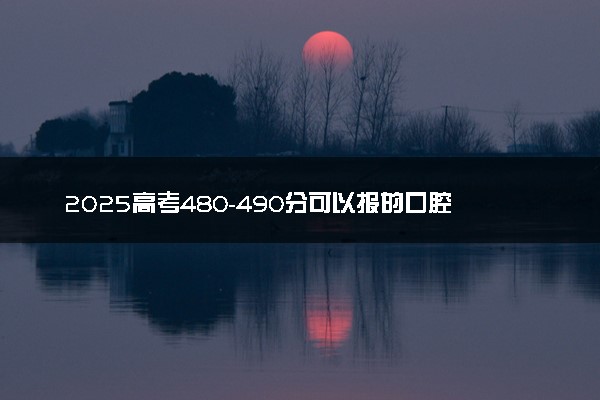 2025高考480-490分可以报的口腔医学专业大学有哪些