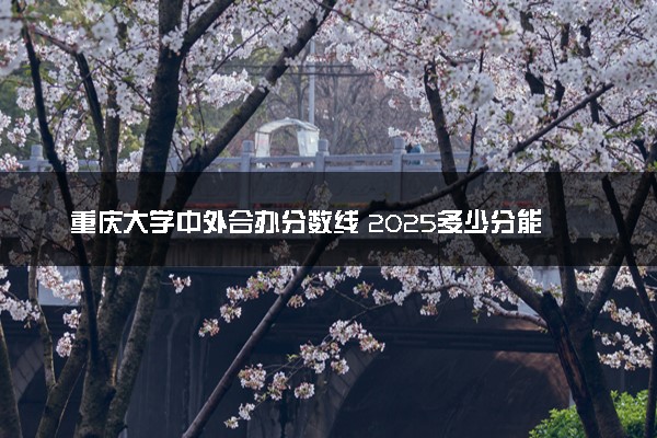 重庆大学中外合办分数线 2025多少分能录取