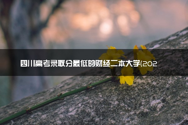 四川高考录取分最低的财经二本大学(2025年参考)
