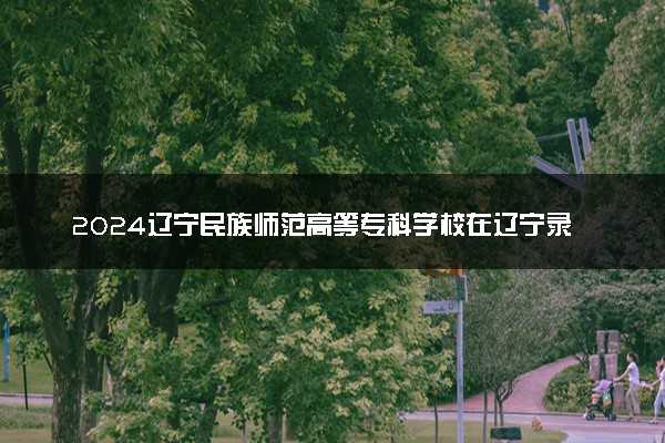 2024辽宁民族师范高等专科学校在辽宁录取分数线 各专业分数及位次