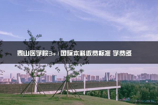 泰山医学院3+1国际本科收费标准 学费多少钱