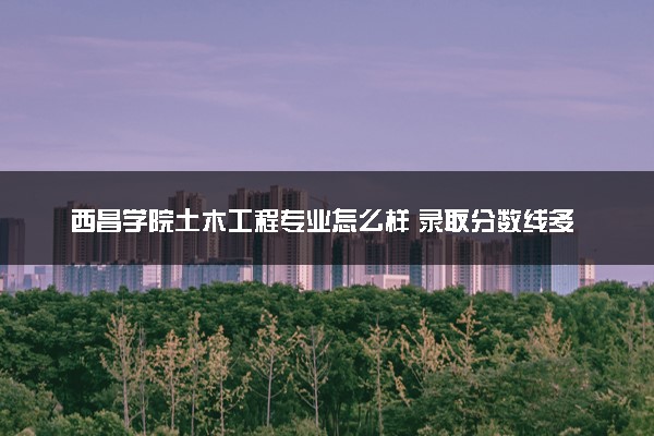 西昌学院土木工程专业怎么样 录取分数线多少