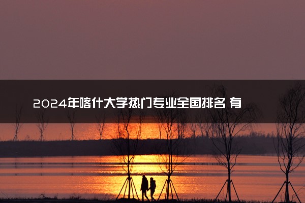 2024年喀什大学热门专业全国排名 有