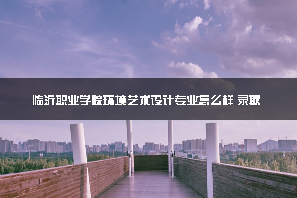 临沂职业学院环境艺术设计专业怎么样 录取分数线多少