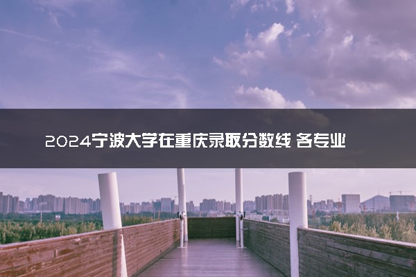 2024宁波大学在重庆录取分数线 各专业分数及位次