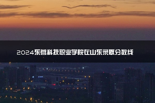 2024东营科技职业学院在山东录取分数线 各专业分数及位次